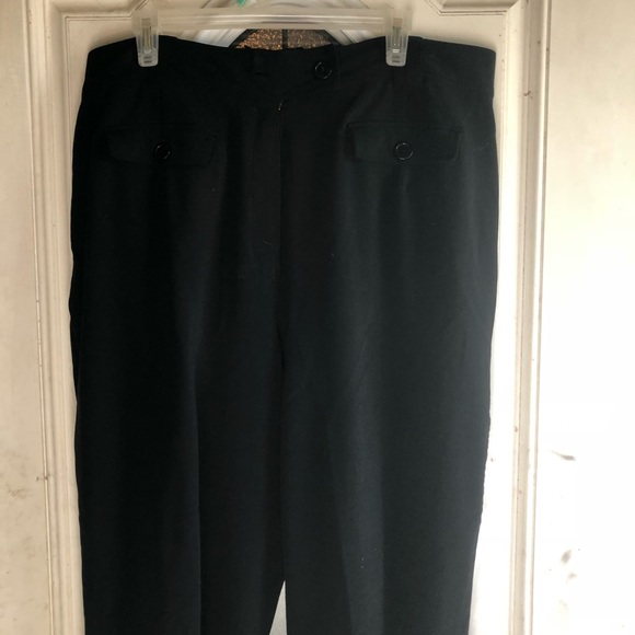 Larry Levine black pants size 18w - Picture 2 of 3